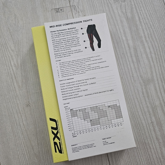 2XU Womens Mid Rise Compression Tights - Picture 5 of 7